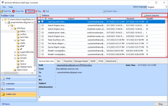 SysTools Windows Mail App Converter