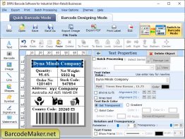 Industrial Barcode Printing Software