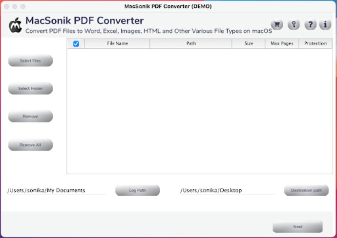 MacSonik PDF Converter Tool