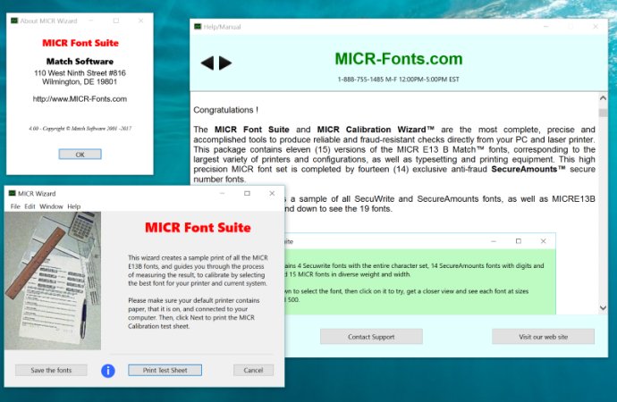 MICR Font Suite