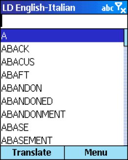 LingvoSoft Dictionary English <-> Italian for Microsoft Smartphone