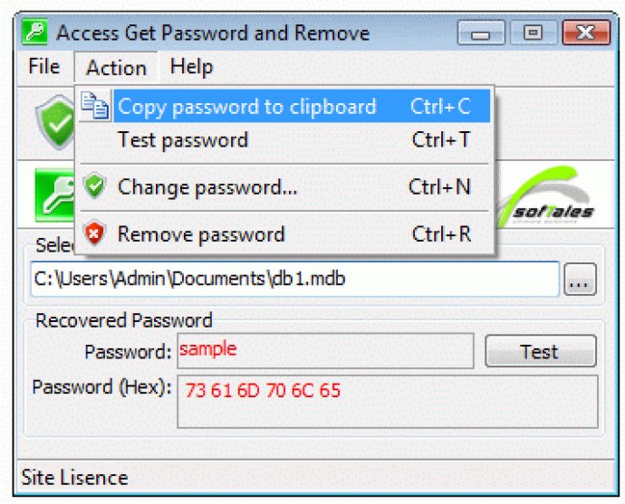 Access Get Password and Remove