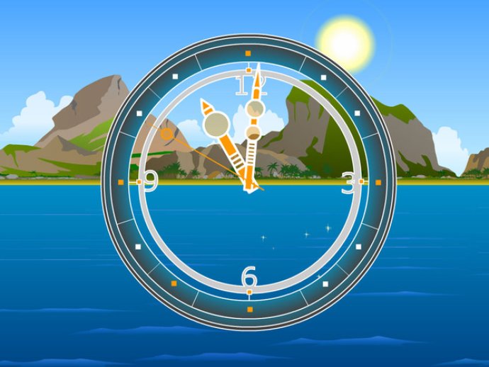 7art Safari Clock ScreenSaver