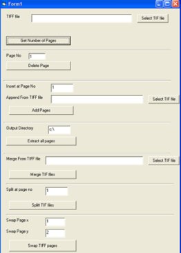 Mainmedia TIFF Merge Split ActiveX Component