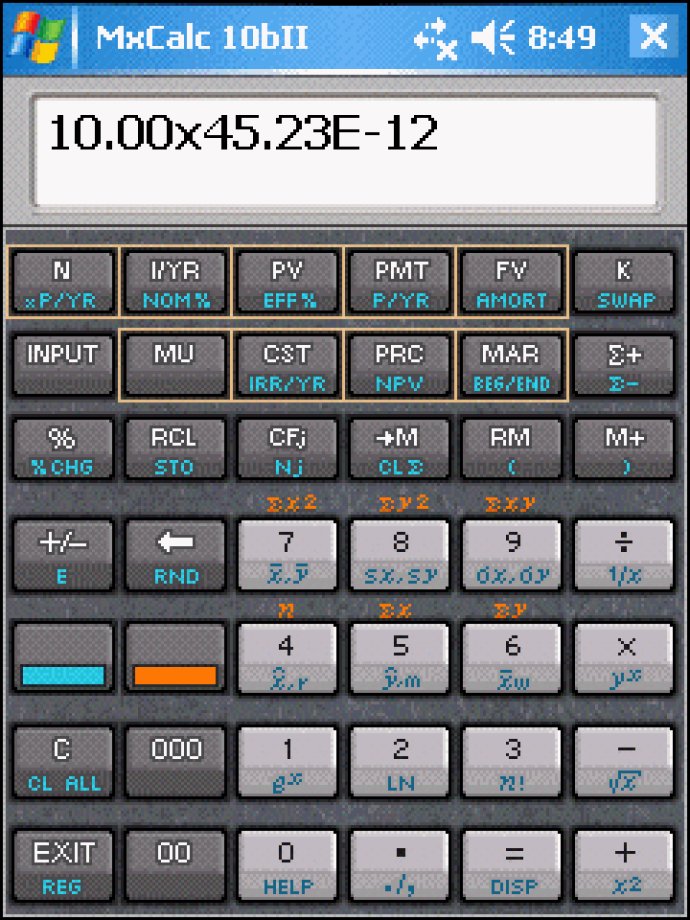 MxCalc CalculatorSuite for PocketPC