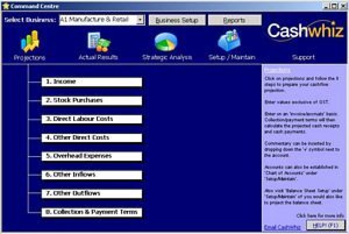 CashWhiz Business Forecasting Software