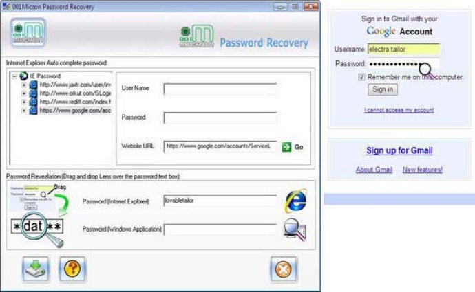 Internet Explorer Password Rescue Tool