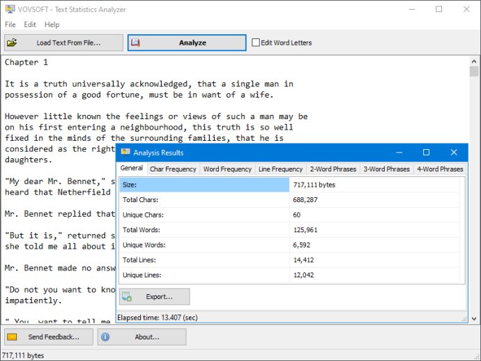 Text Statistics Analyzer