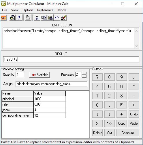 Multipurpose calculator - MultiplexCalc Multipurpose calculator - MultiplexCalc