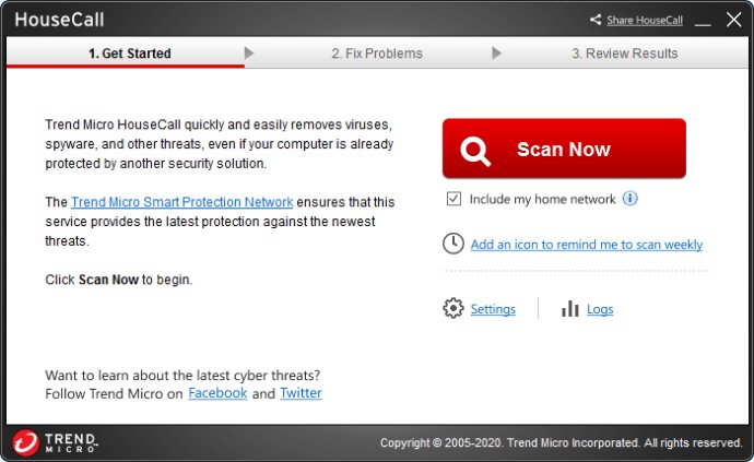 HouseCall Free Online Security Scan PC