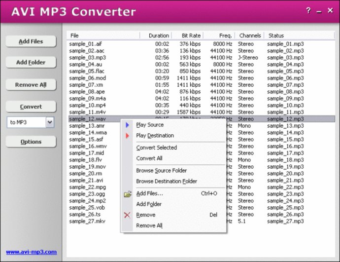 AVI MP3 Converter