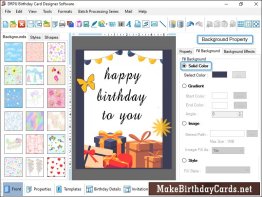 Creating Birthday Card Software