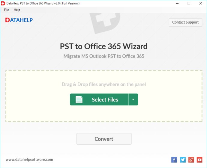 DataHelp PST to Office 365 Migration