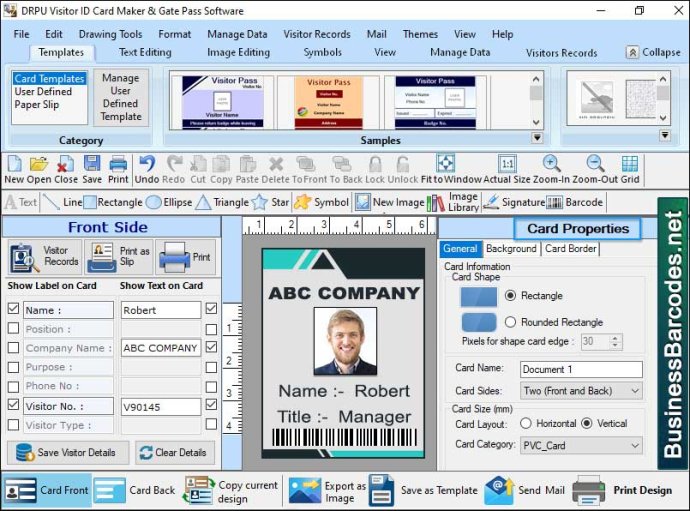 Customized Visitor ID Card Maker Customized Visitor ID Card Maker