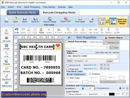 Barcode Label Healthcare