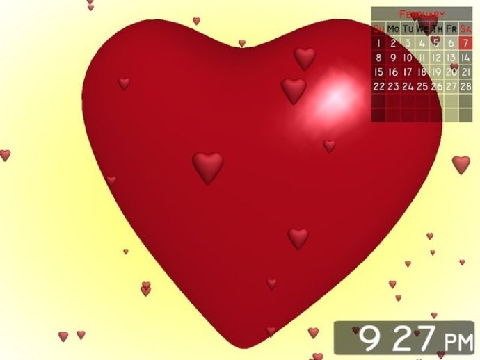 Love Heart 3D Screensaver