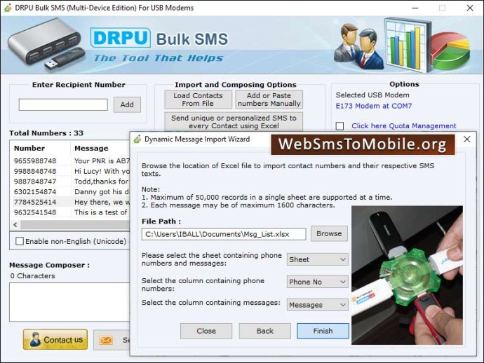 Web to Mobile SMS Web to Mobile SMS