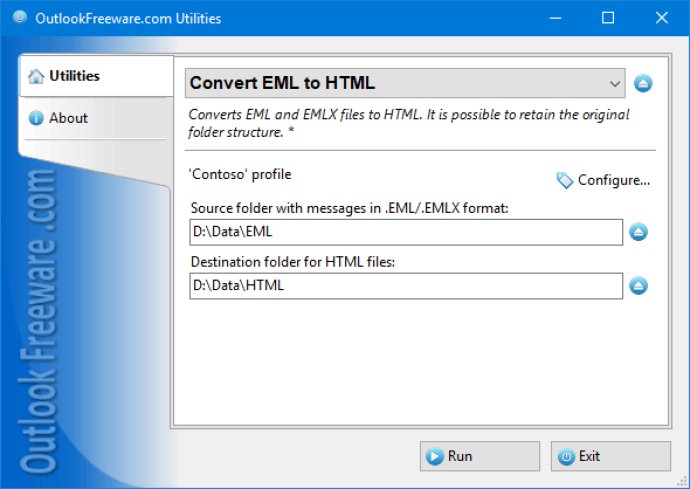 Convert EML to HTML Files for Outlook