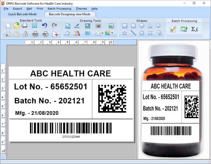 Healthcare Industry Barcode Maker Tool