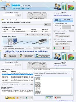 Web SMS to GSM Mobile