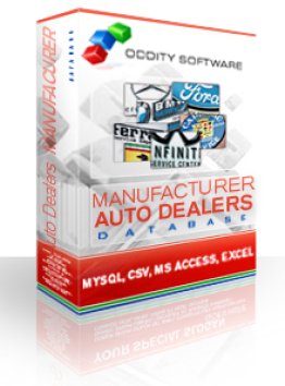 Auto Dealers by Manufacturer Database