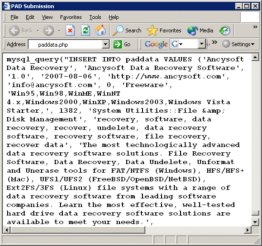 PAD Software Database