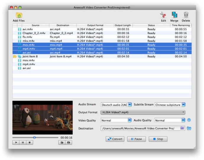 Aneesoft Video Converter Pro for Mac
