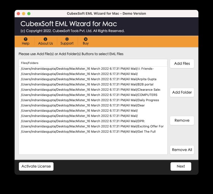Import EML Folders to PST