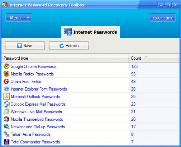 Internet Password Recovery Toolbox