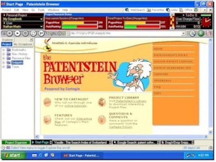 The Patentstein Browser