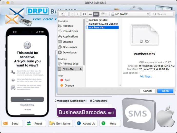 Mac Bulk SMS Sender Application