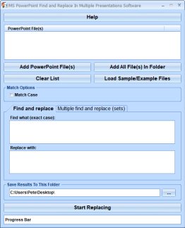 MS PowerPoint Find and Replace In Multiple Presentations Software