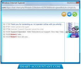 Single Operator Web Chat Support