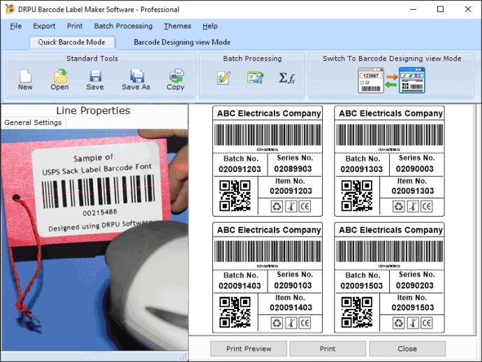 Professional Barcode Labeling Software