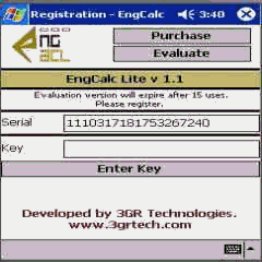 EngCalcLite(Machine Design) - PocketPC Calculator