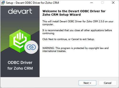 Zoho CRM ODBC Driver by Devart