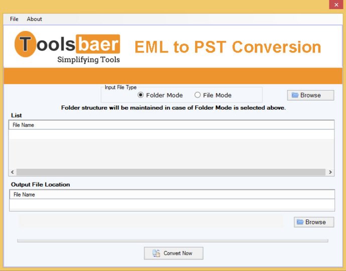 ToolsBaer EML to PST Conversion