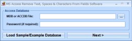MS Access Remove Text, Spaces & Characters From Fields Software