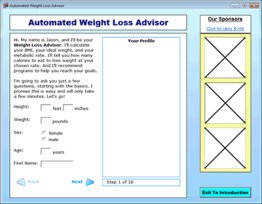 Automated Weight Loss Advisor