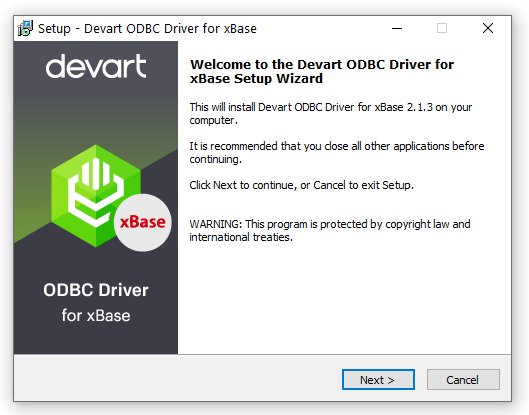 xBase ODBC Driver by Devart