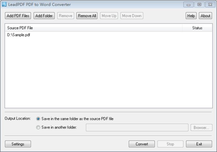 LeadPDF PDF to Word Converter