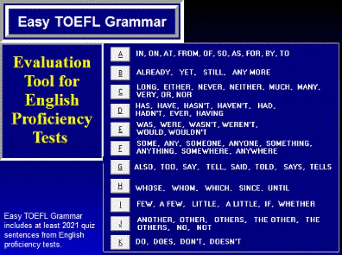 Easy TOEFL Grammar
