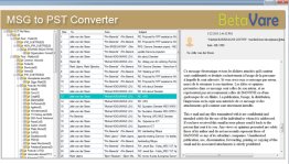 BetaVare MSG TO PST Converter