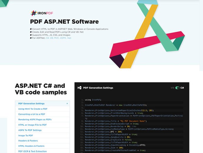 ASP.NET PDF Generator