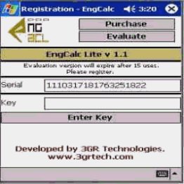 EngCalcLite(Hydraulic) - PocketPC Calculator