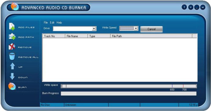 Advanced Audio CD Burner