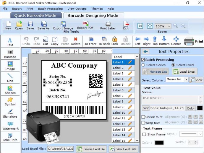 Software for Barcode Designing