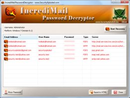 Password Decryptor for IncrediMail