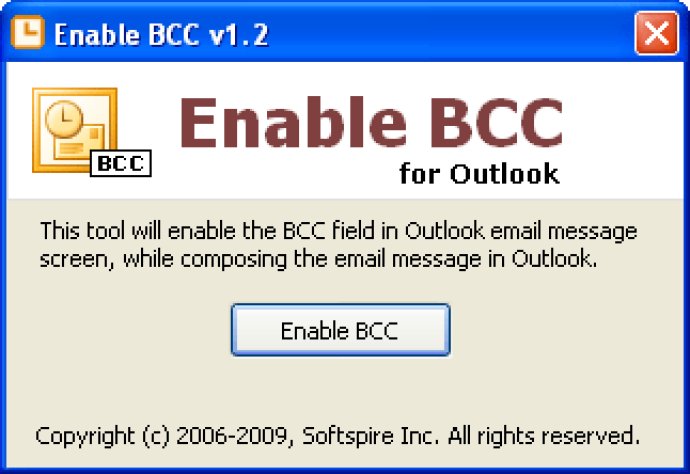 Enable BCC