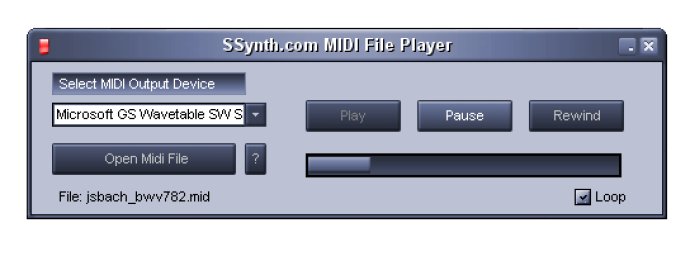 SSynth.com MIDI File Player SSynth.com MIDI File Player